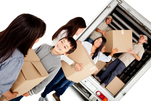 Professional van service in Brent - front view of a moving van