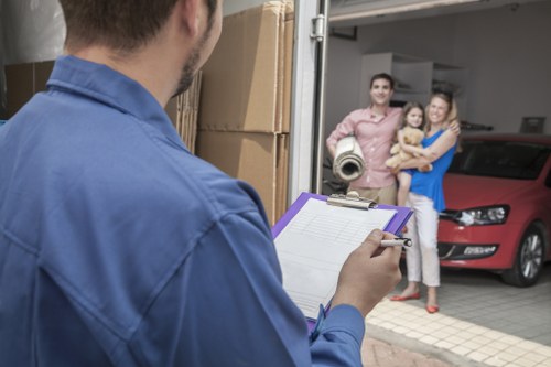 Satisfied customers with Brent's Van service