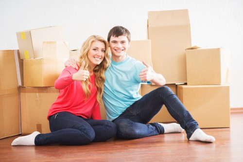 Reliable moving service in action with professional handling